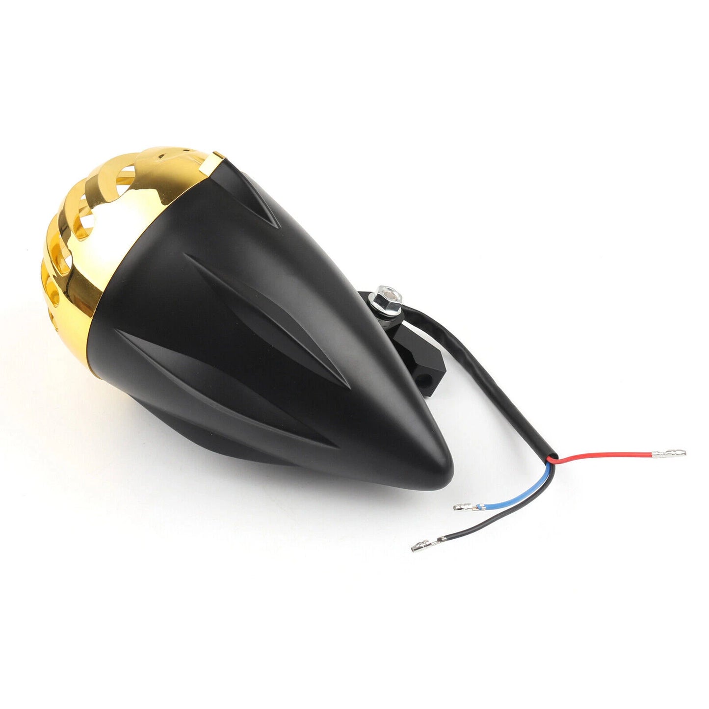 5 1/2" Black Bullet Headlight for Chopper Bobber