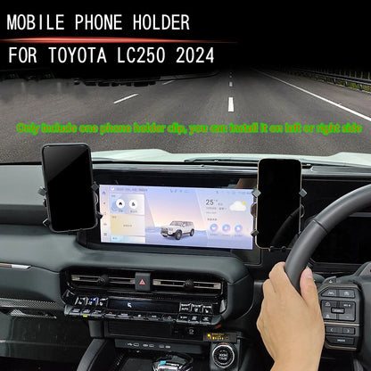 RHD Cell Phone Holder Stand Mount Clip for Toyota Land Cruiser Prado LC250(2024–2024)