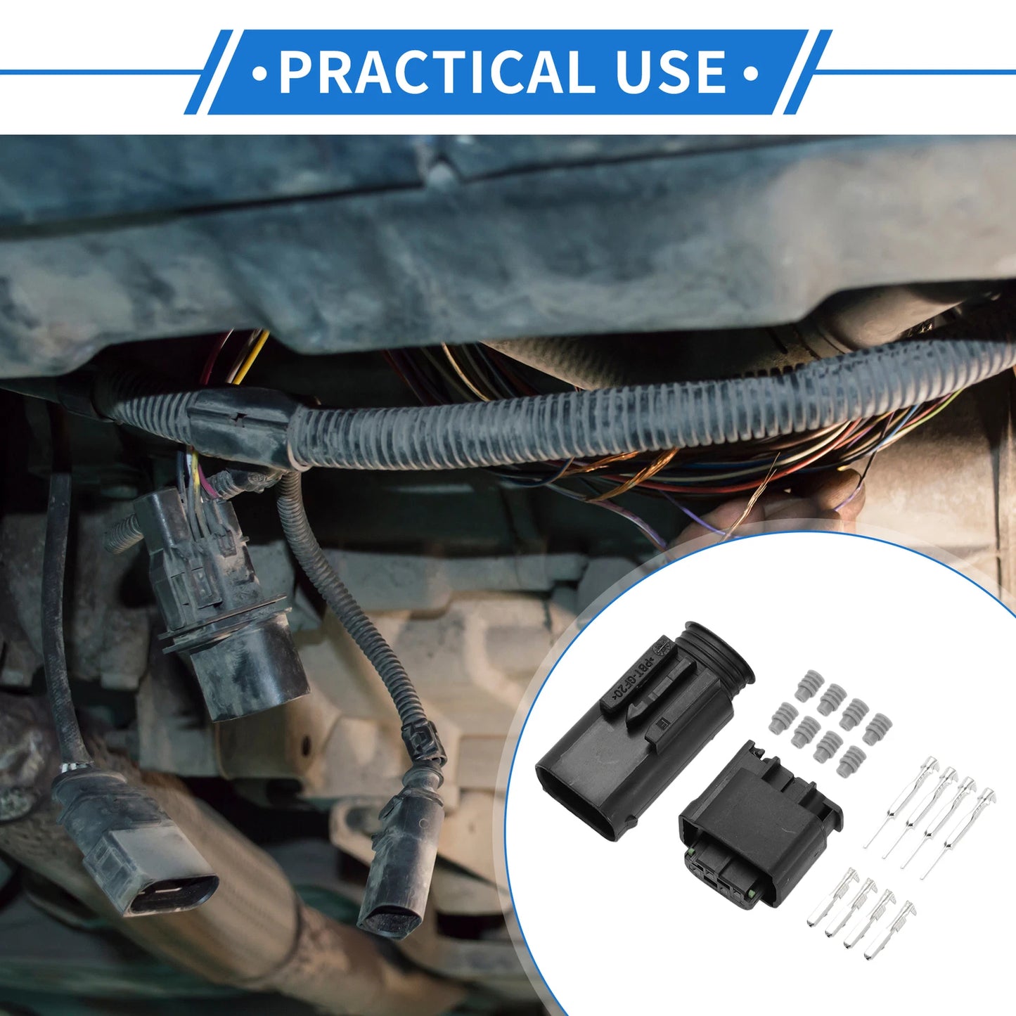 4 Pin Tail Turn Signal Light Connector Plug for BMW