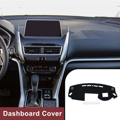 Dashboard Cover Mat for Mitsubishi Eclipse Cross 2018-2024 Black Blue