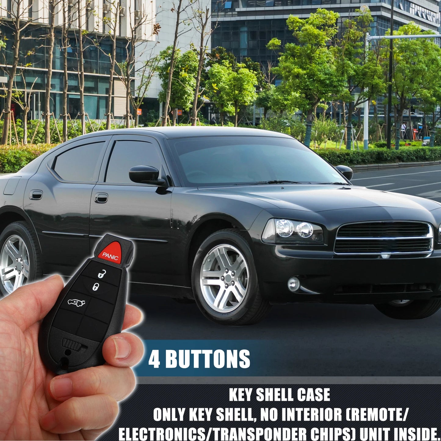 Keyless Entry Remote Key Shell Cover for Dodge Chrysler ( Specified)