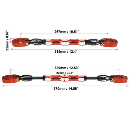 Set Universal 22mm Orange Balance Bar Crossbar Handlebar for Motorcycle