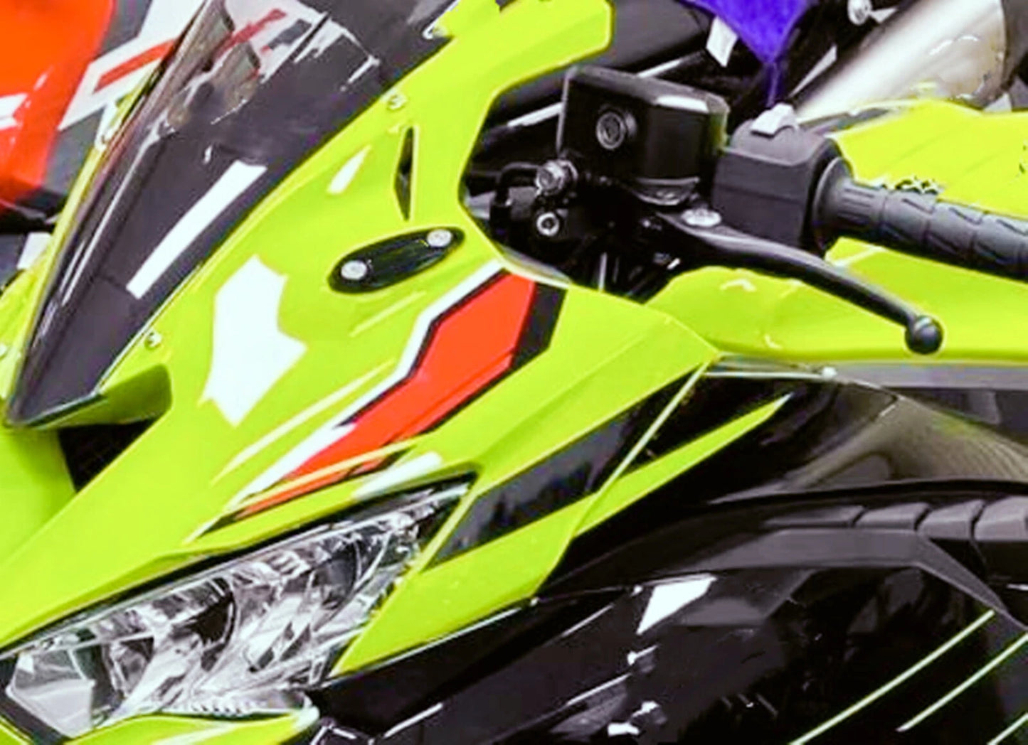 Rearview Mirror Block Off Base Plates for Kawasaki ZX25R ZX6R (2021-2023)