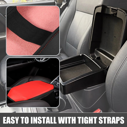 Center Console Armrest Cover for Mazda CX-5 (2017-2023) Black Red