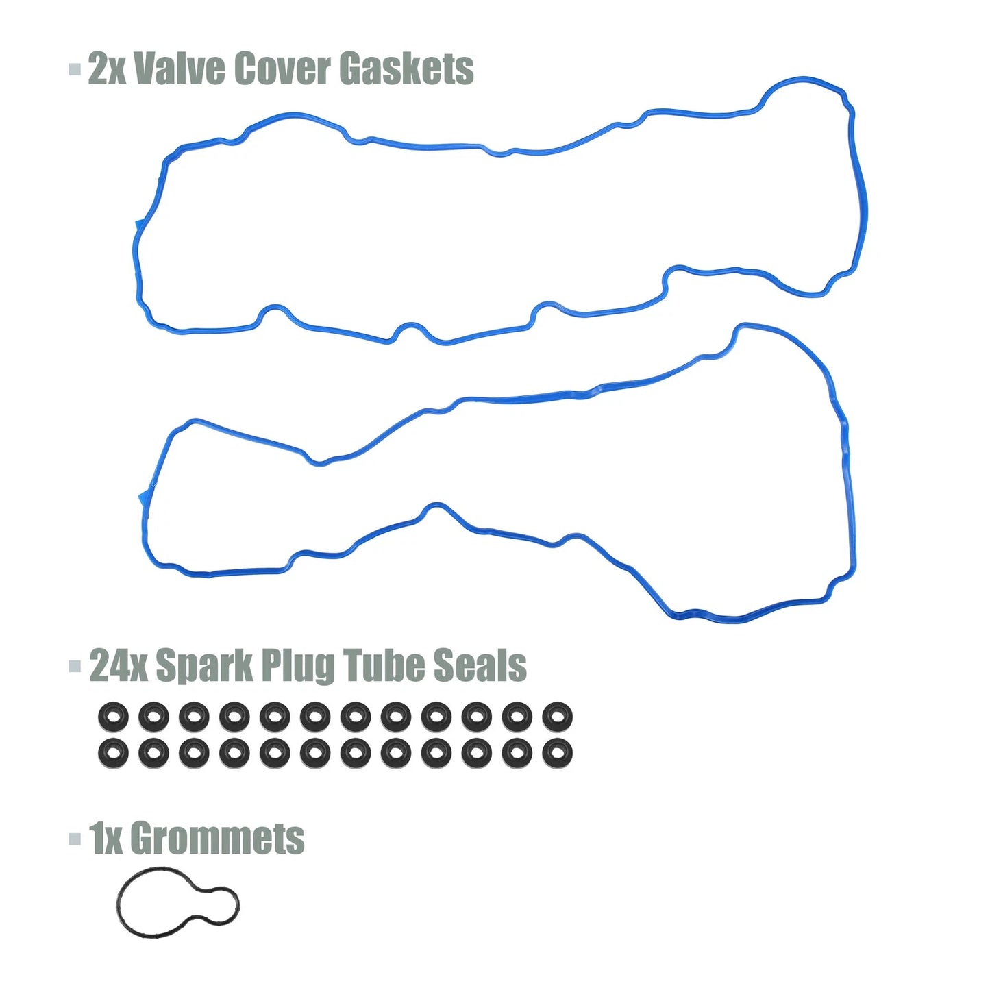 Engine Valve Cover Gaskets Seals for Jeep Grand Cherokee 4.7L (2004-2007)