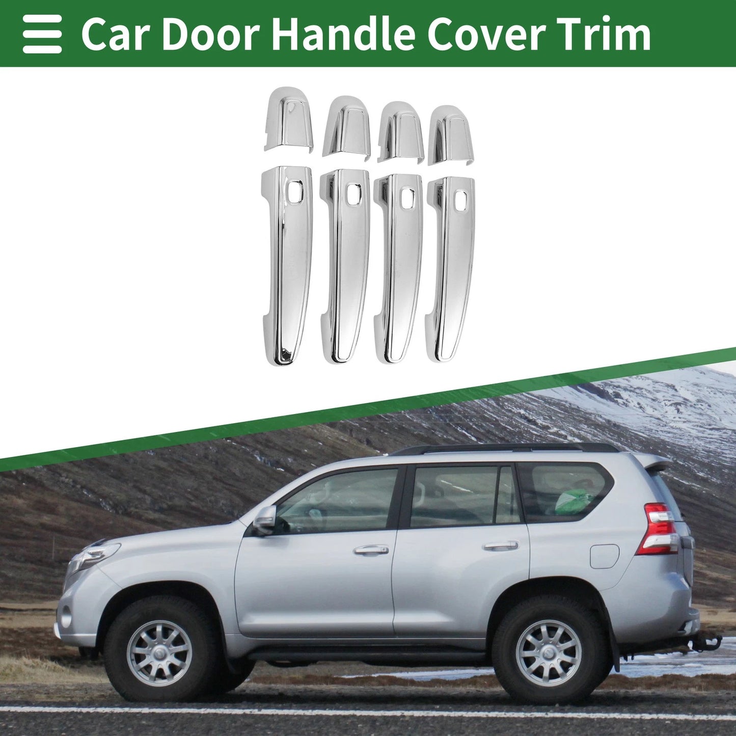 Door Handle Cover Trim for Chevrolet Equinox Silver Tone