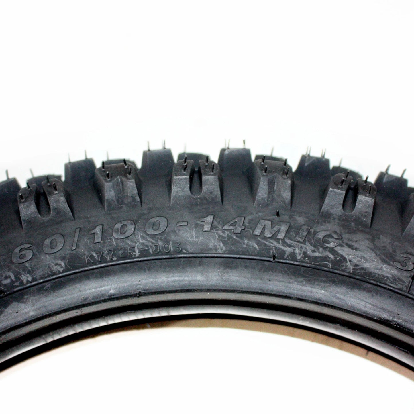 60/100 - 14" Front Knobby Tire & Tube for Kenda Carsbad Dirt Bike