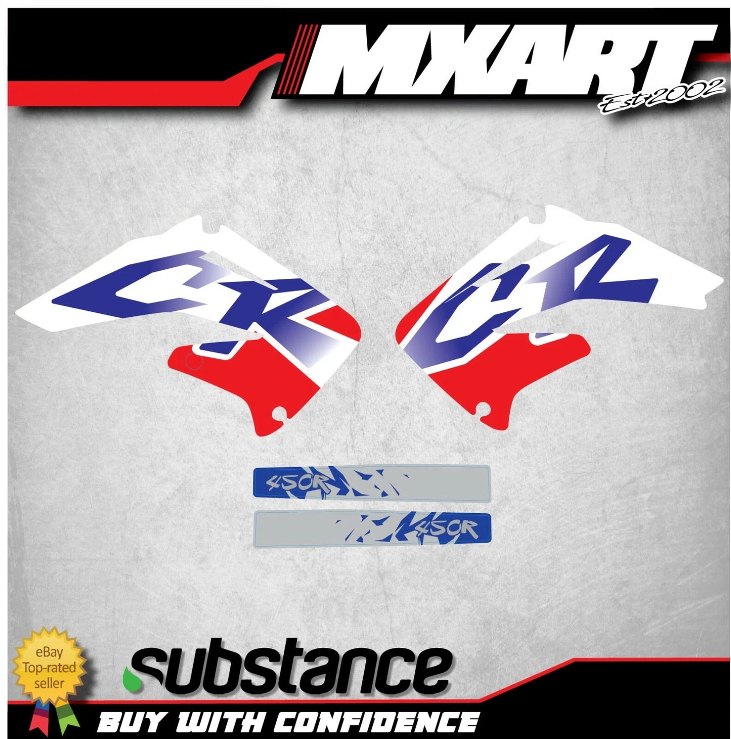 BRAZEN Graphics for Honda CRF 450 CR 450F (2002-2004)