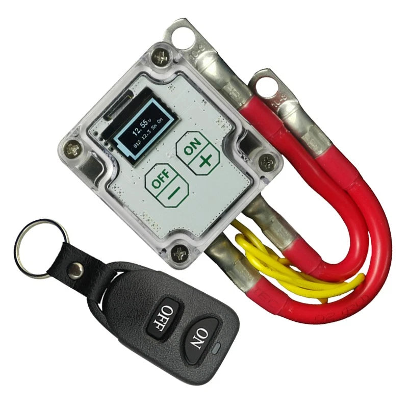 Battery Disconnect Isolator Cut Off Switch with Remote for Car -  Set
