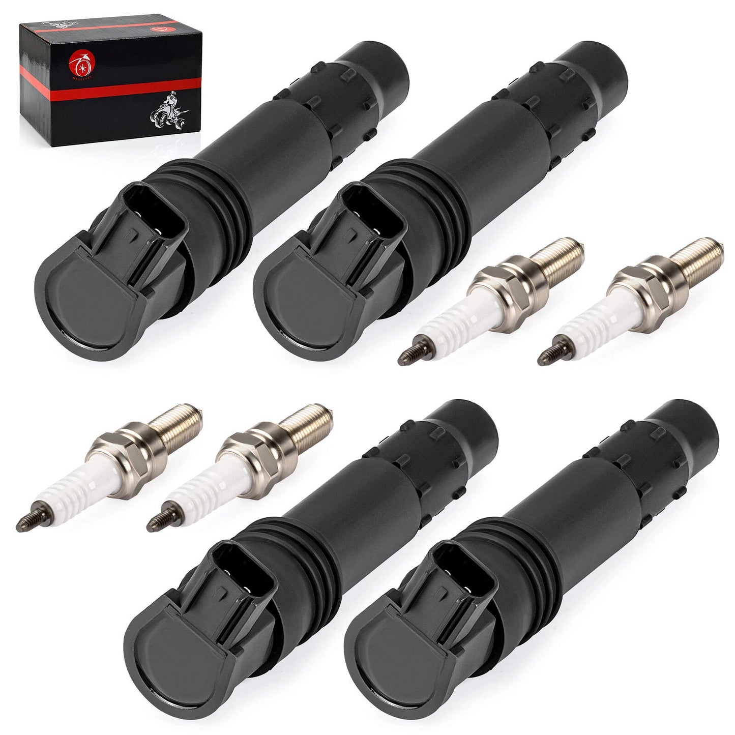 4pcs Ignition Coils & Iridium Plugs for Suzuki GSX-R600/750/1000 (2004-2010)