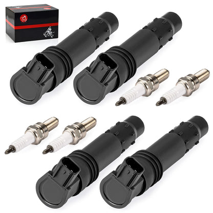4pcs Ignition Coils & Iridium Plugs for Suzuki GSX-R600/750/1000 (2004-2010)