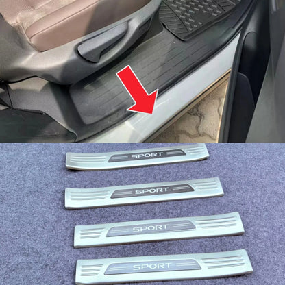 Steel Door Sill Scuff Plate Guard Cover for Toyota Grand Highlander (2024-2025)