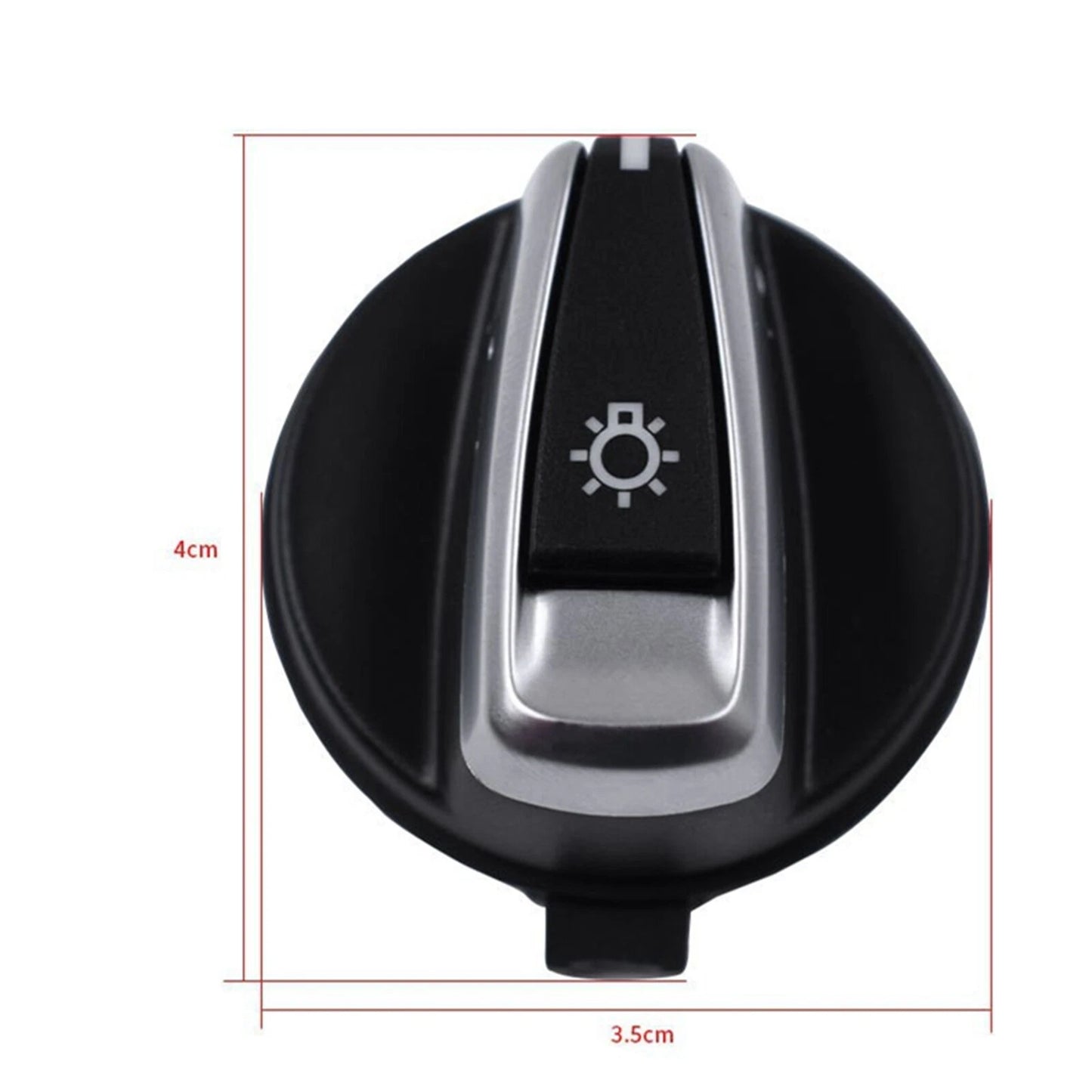 1x Black Headlight Switch for BMW 3 Series E84 E90 X1 (2007-2013)