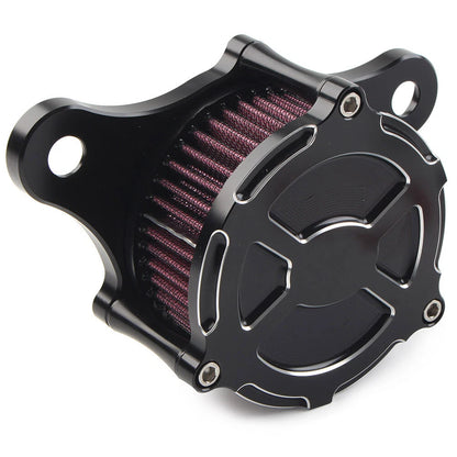 Black Air Cleaner Red Intake Filter Kit for Harley Dyna Softail Road King (2006-2023)