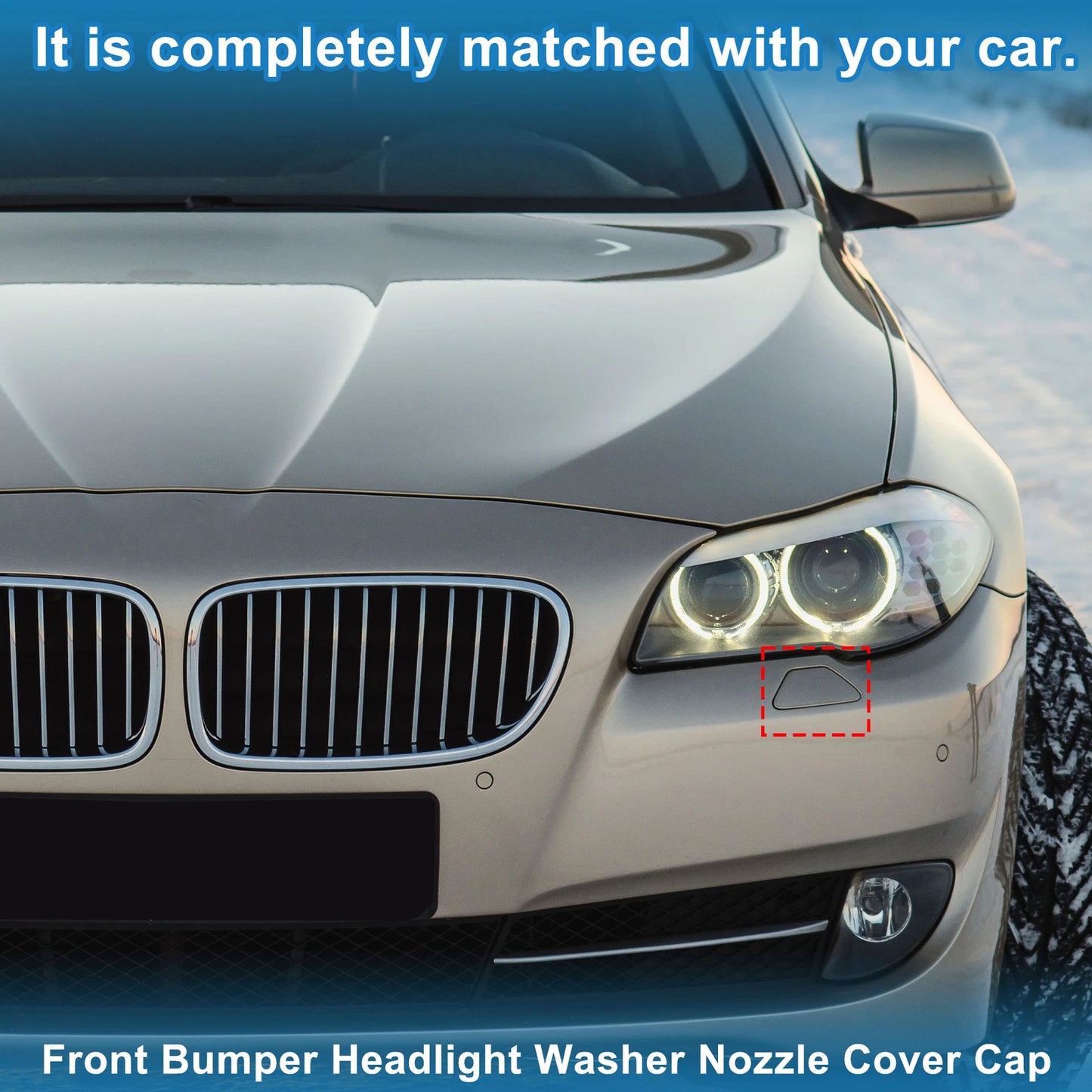 Washer Nozzle Cover for BMW 528i (2014-2016) - White