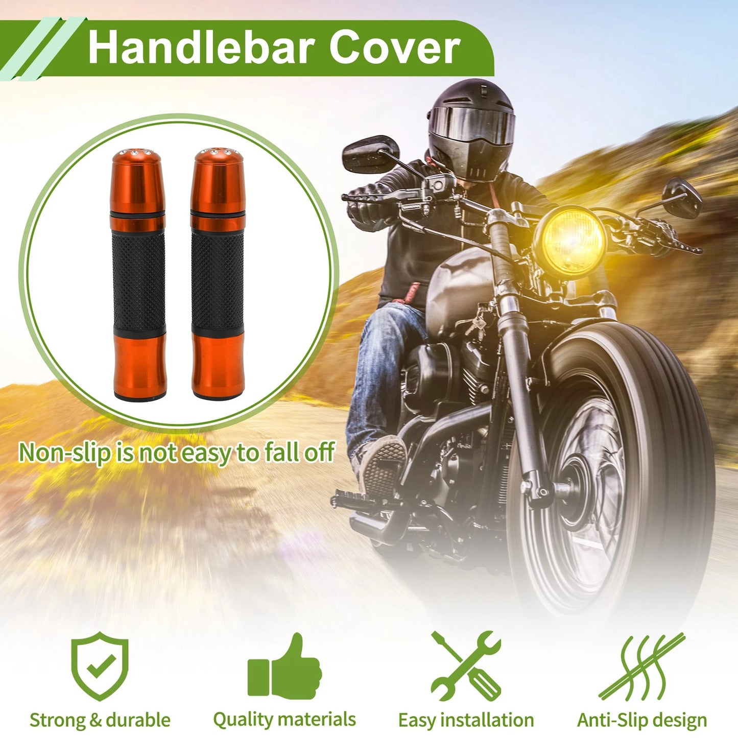Grip / 7/8in 22mm / Motorcycle Hand Grips for All Models