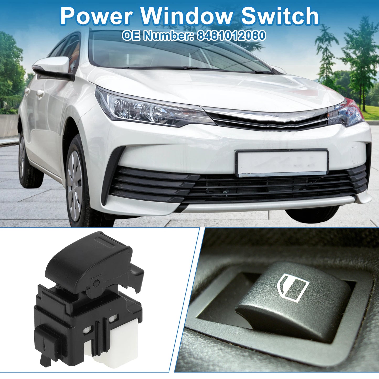 Passenger Side Power Window Switch for Toyota Camry Corolla RAV4