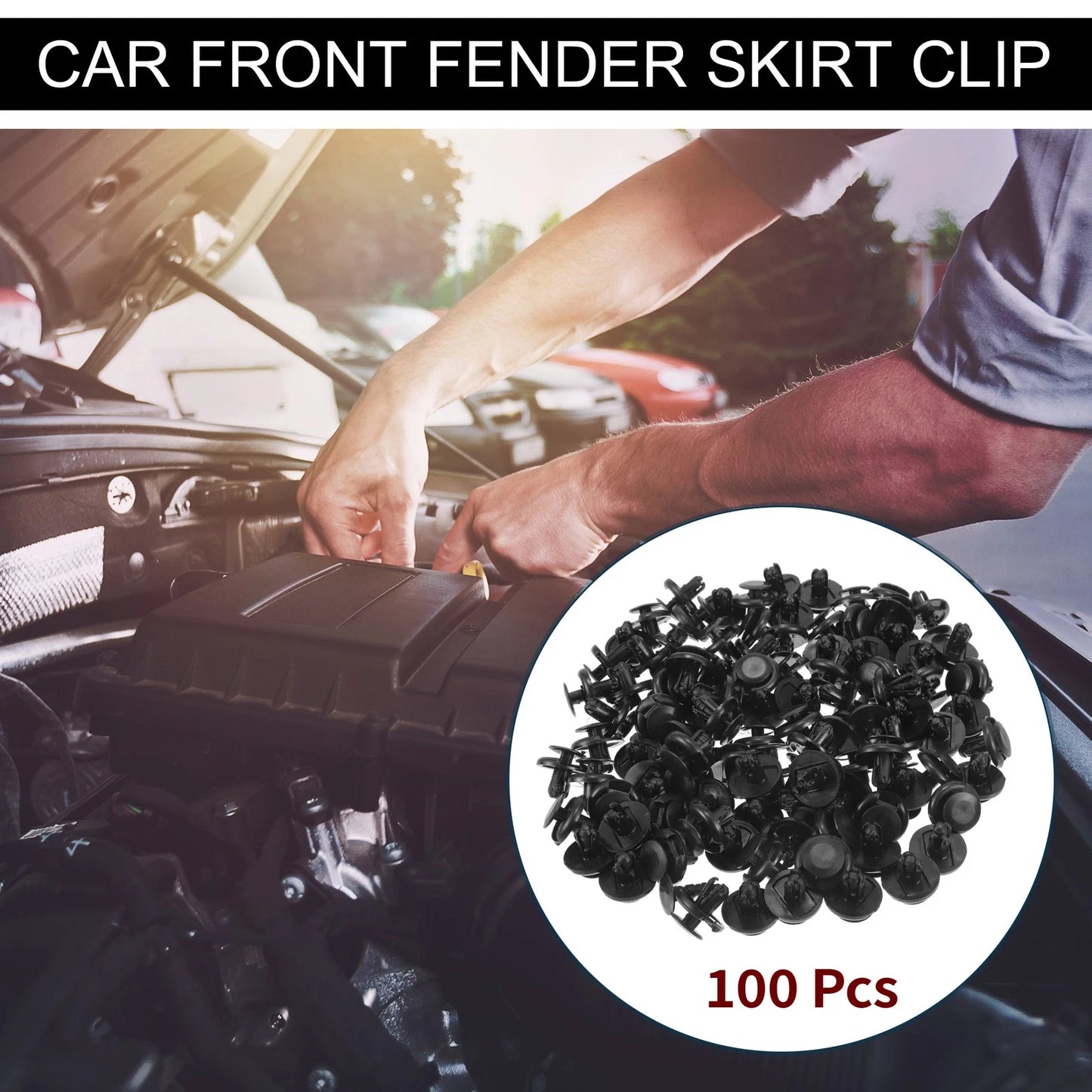 Fender Skirt Clip 100 Pcs for Toyota Sienna (1998–2020)