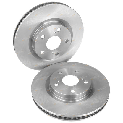 2 x Front Disc Rotors & GCT Pads for Toyota Aurion GSV40 (2011–2012)