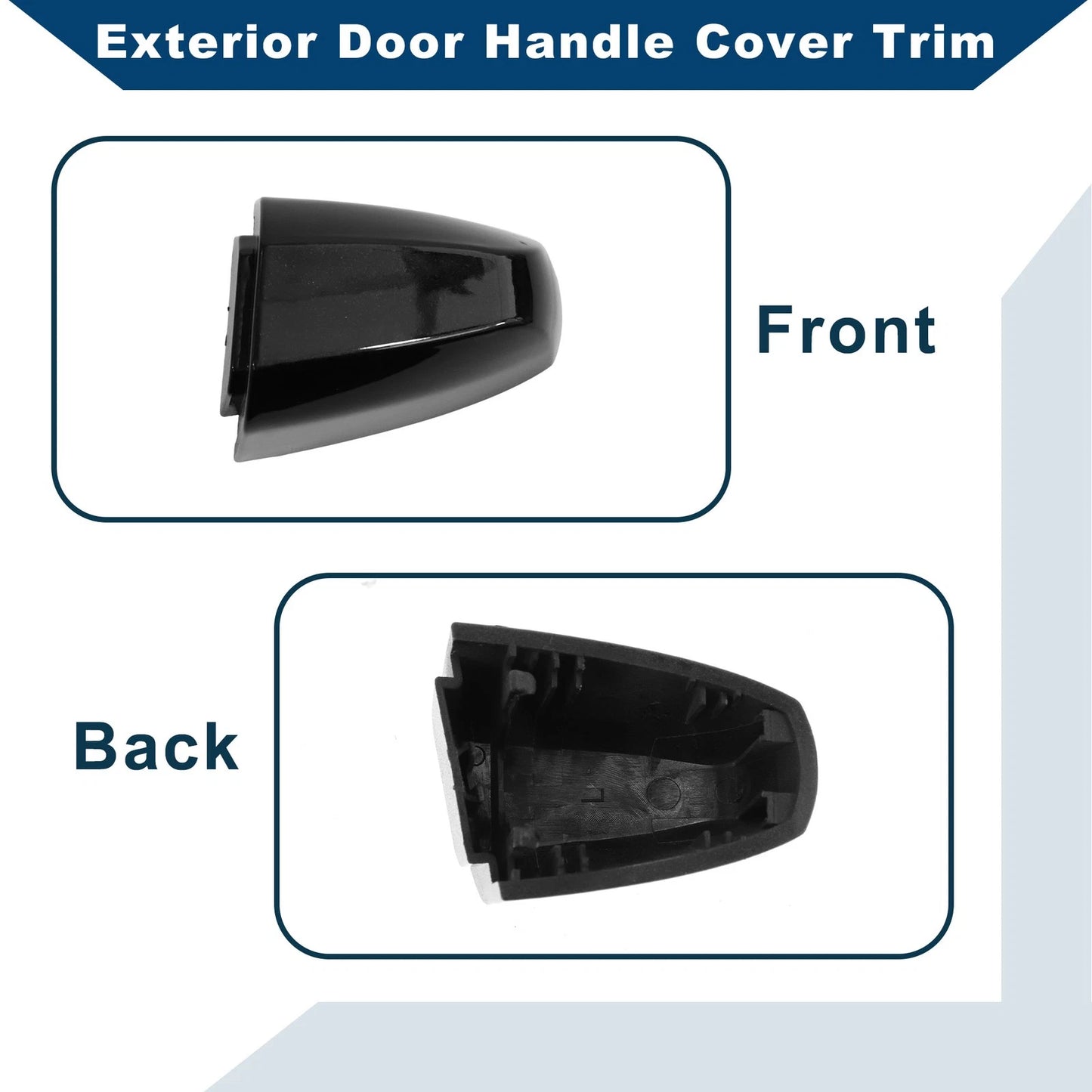 Blue ABS Exterior Door Handle Cover Trim for BMW X1 X5 X6 (2014-2019)