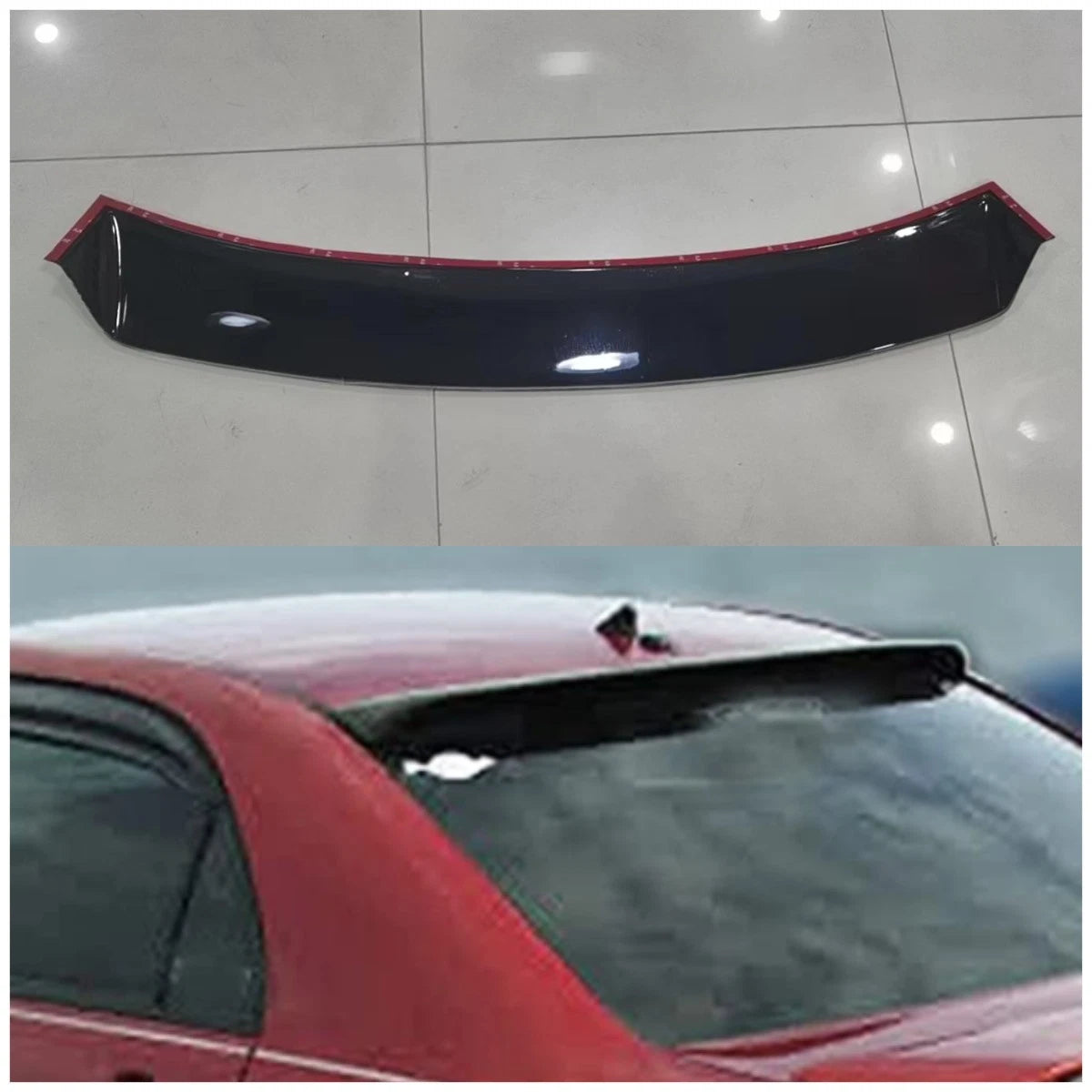 Glossy Black Rear Roof Spoiler for Toyota Corolla Sedan (2003-2007)