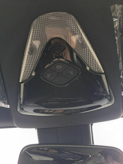 ABS Glossy Black Front Reading Light Cover Trim for Toyota C-HR (2018-2023)