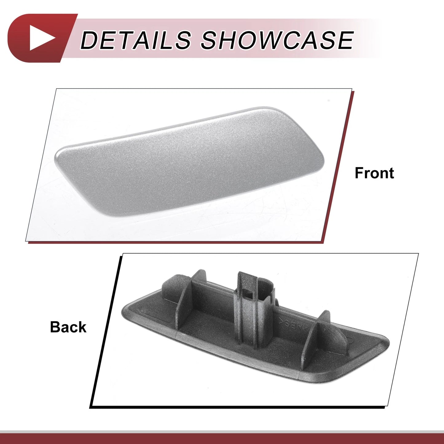Front Right Washer Nozzle Cover for Lexus GS200t (2016-2019) - Silver Tone