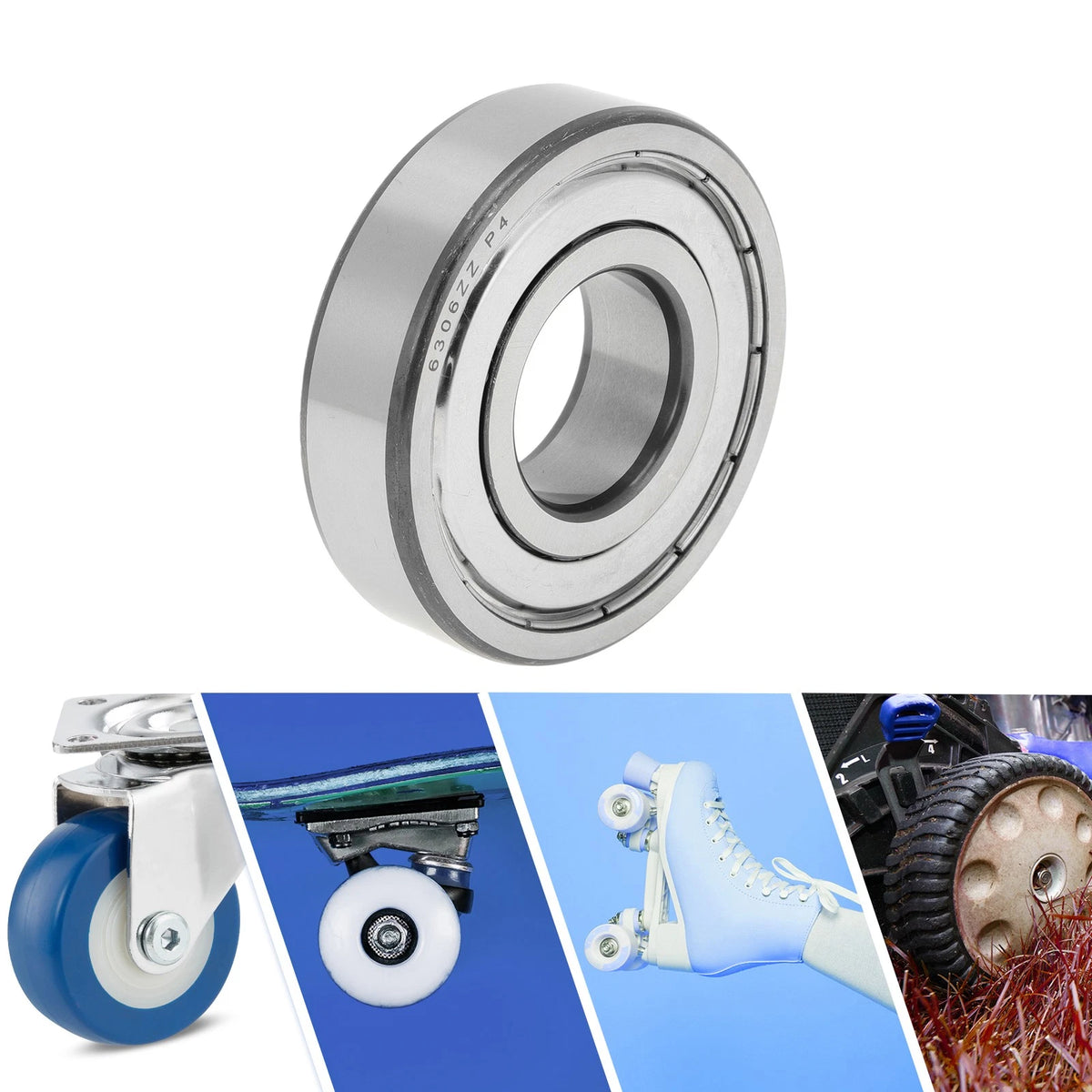 30x72x19mm Deep Groove Ball Bearings P4 for Scooter Skateboard Wheel
