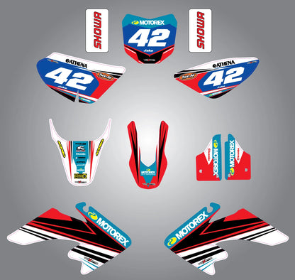 Custom Graphic Kit - Strike Style for Honda CRF 50 (2013-2015) Stickers