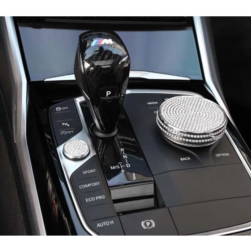 Car Console iDrive Multimedia Buttons Crystal Cover For BMW  3 Z4 series X3 G30