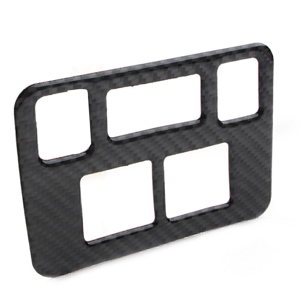 Carbon Fiber Headlight Button Frame Cover Trim for Subaru Forester (2013-2018)