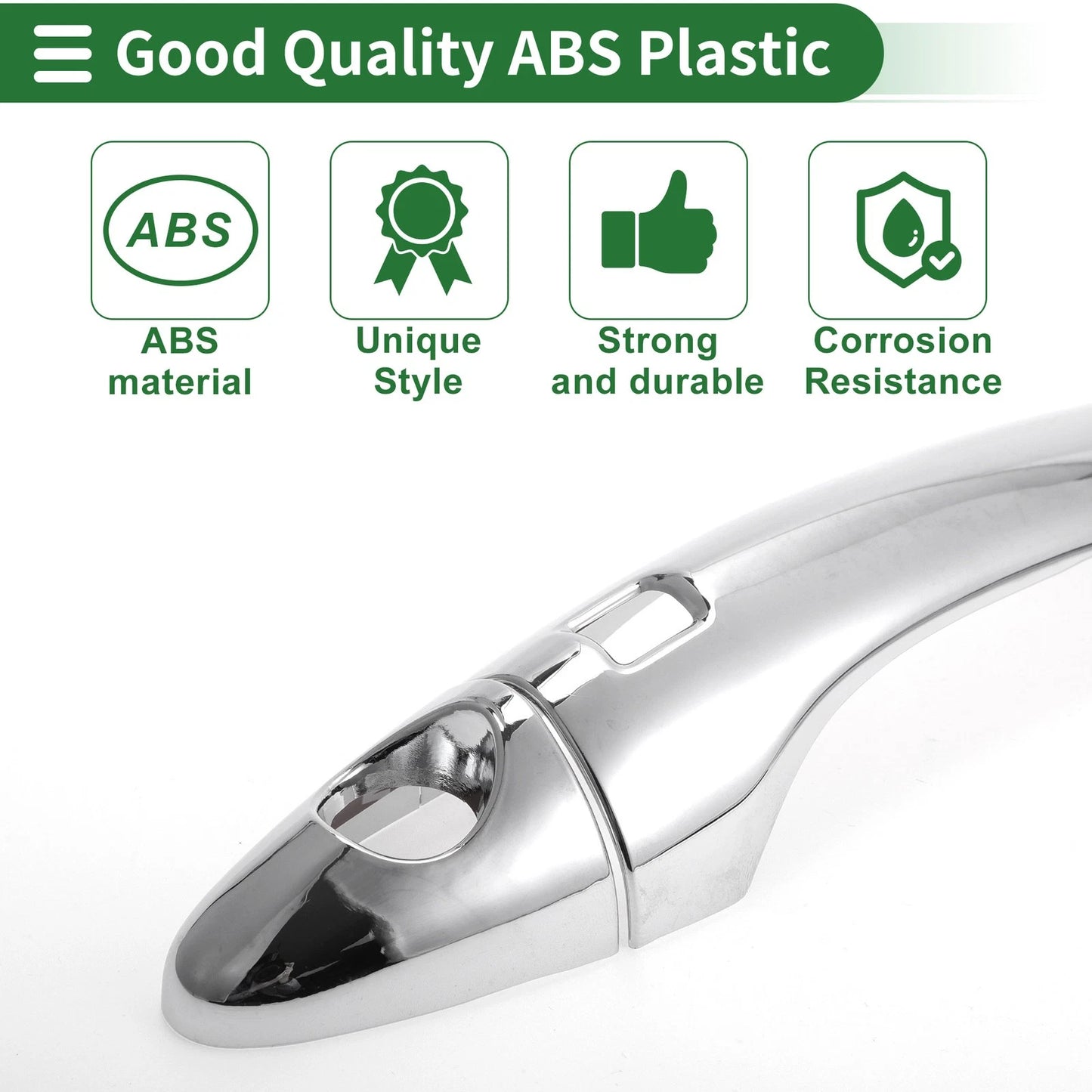 Silver Tone Door Handle Cover Trim for KIA Optima K5 (2011-2020)
