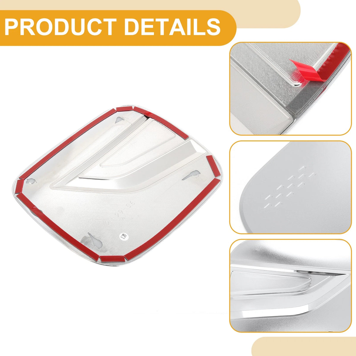 Fuel Tank Door Cap for Lexus NX (2022-2025) Chrome Silver Tone