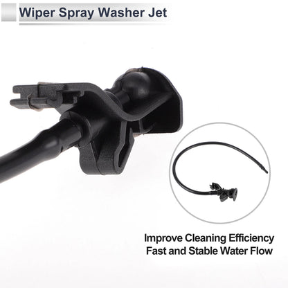 6 x Windshield Washer Nozzles & Hose Connectors for Ford (2015-2023)