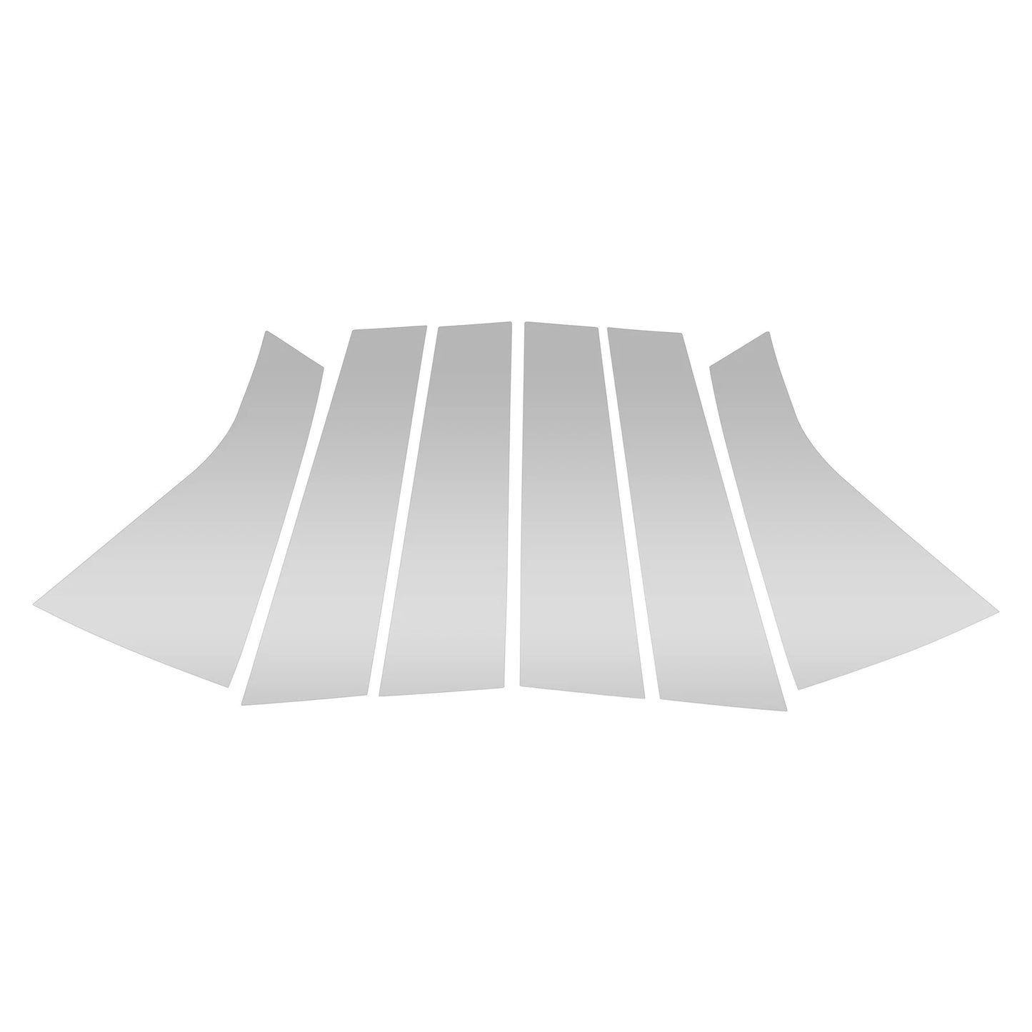 6 x Pillar Window Trim for Chevy Blazer Silver Tone (2019-2022)