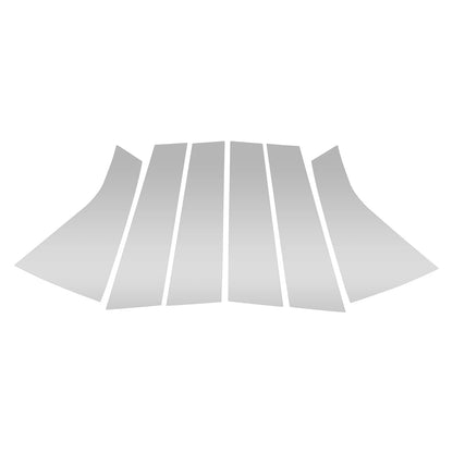 6 x Pillar Window Trim for Chevy Blazer Silver Tone (2019-2022)
