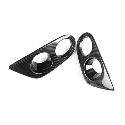 Carbon Fiber Black Front Fog Light Frame Covers for BMW E46 M3 (2001-2006)
