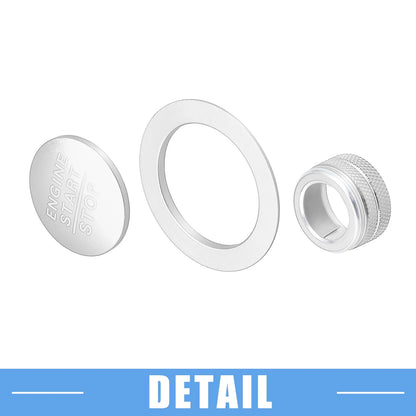 3 x Media Audio Volume Switch Knob Covers for Honda Civic (2022-2023)