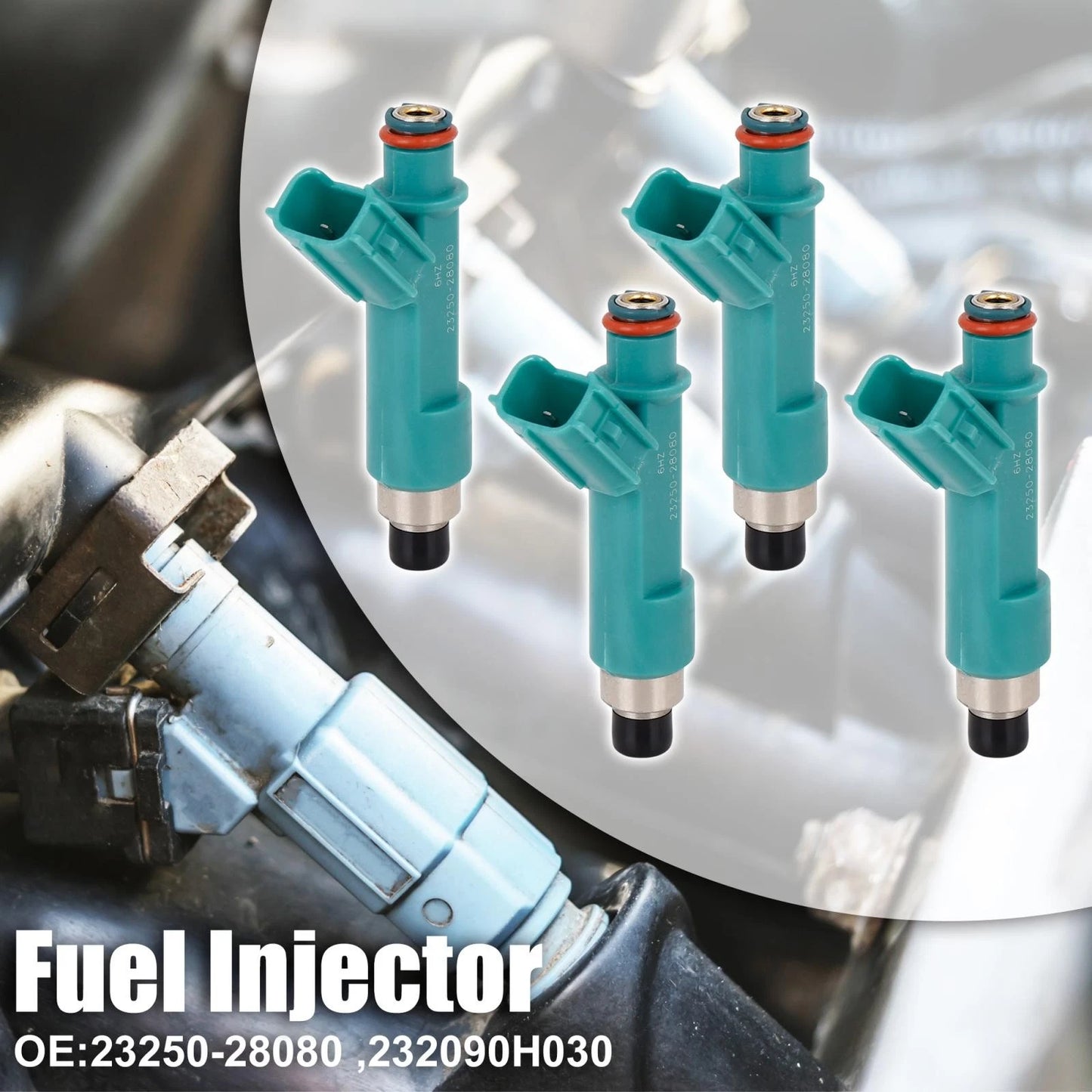 4pcs Fuel Injector for Toyota Camry Highlander 2.4L 2AZ-FE (2004-2009)