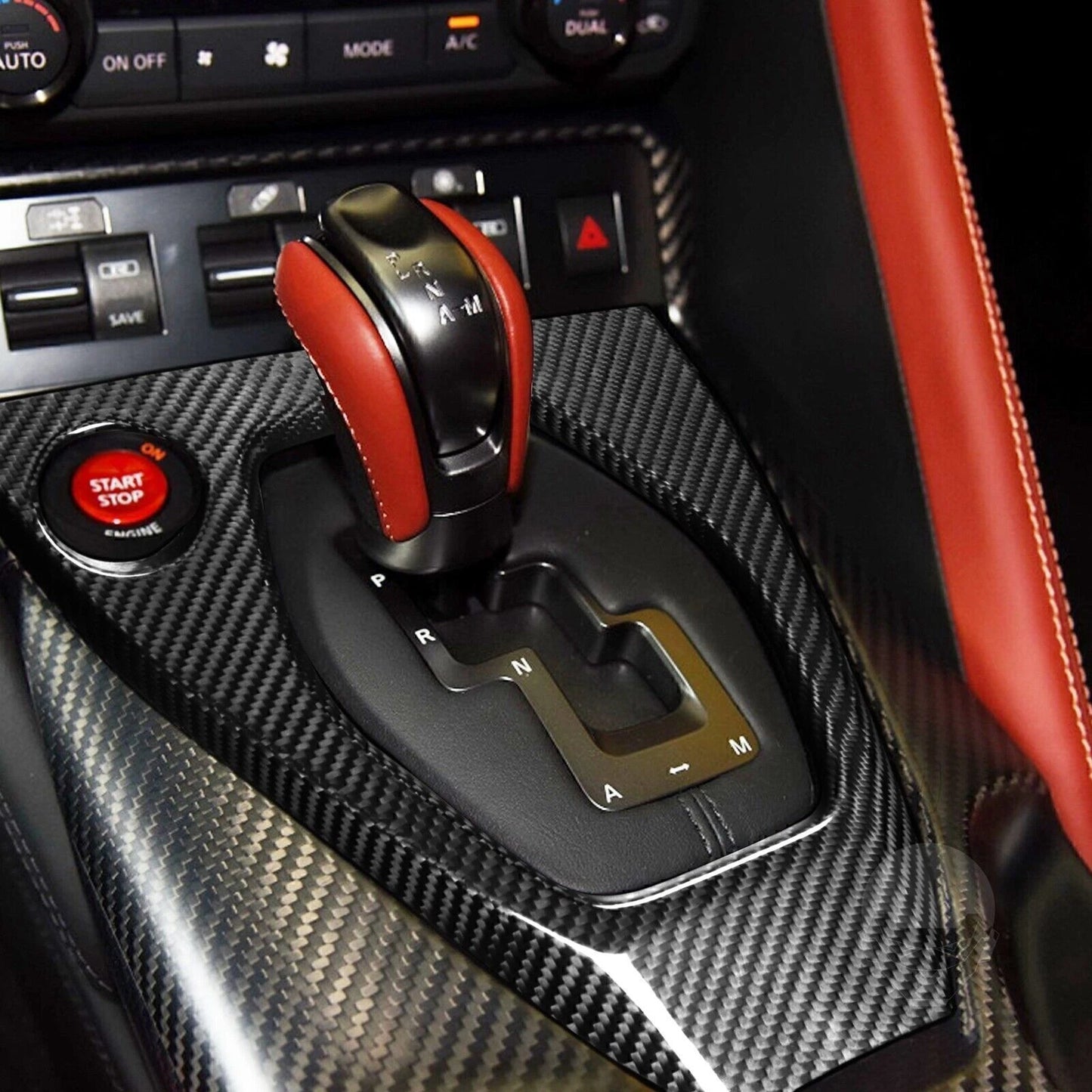 Center Control Gear Shifter Cover Trim for Nissan R35 GTR (2017-2023)