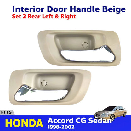 Interior Inside Door Handle Cream RL+RR Fits Honda Accord CG 4D SED 1998-02 D06