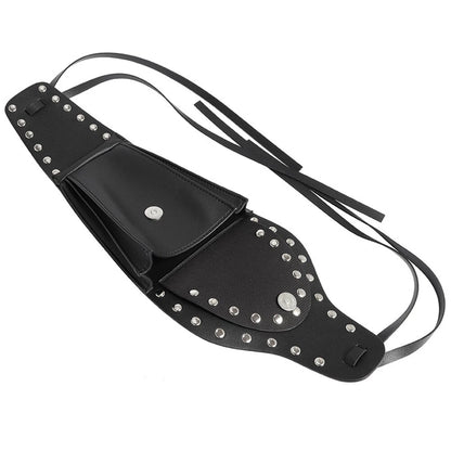 Fuel Gas Tank Cover Black Dash Console Pouch Bag for Harley Sportster 883 (2004-2023)