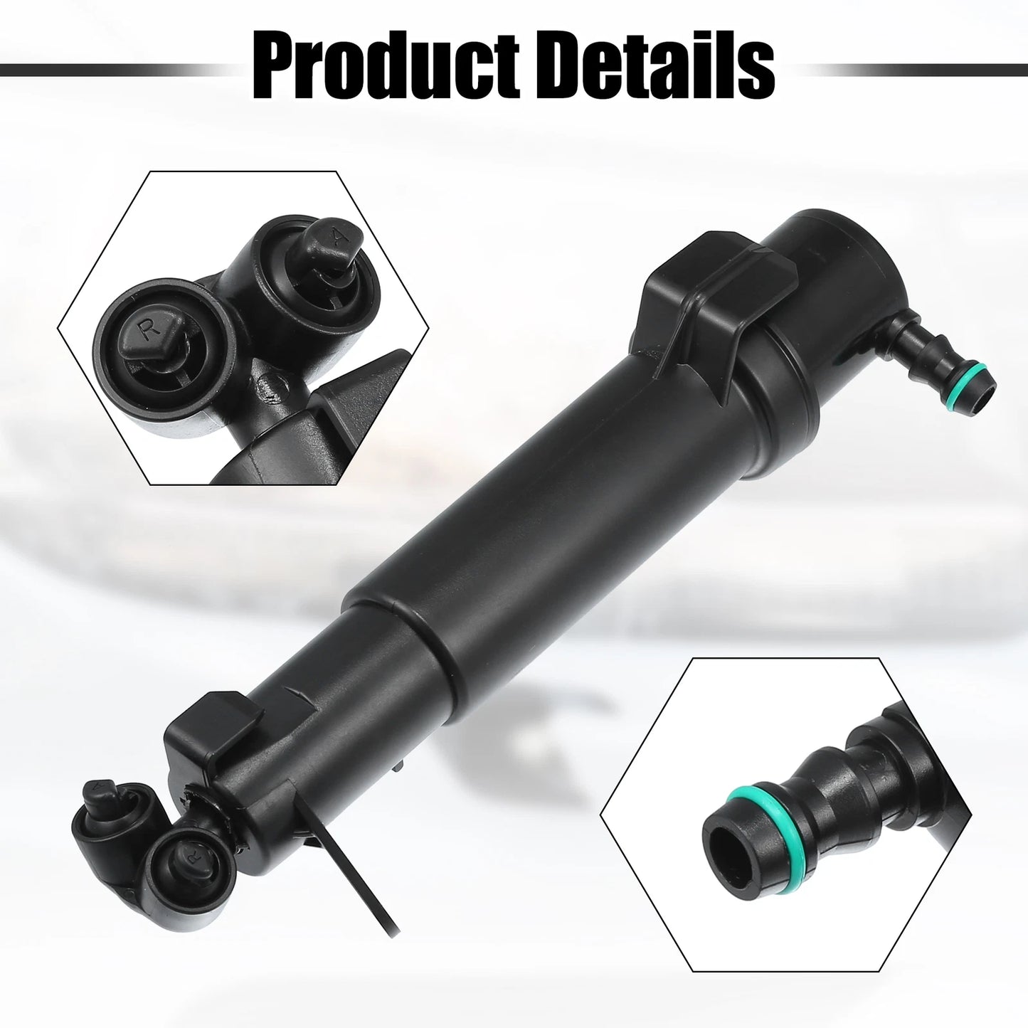 Front Left Right Headlight Washer Nozzles for Mercedes-Benz E320 E500 (2003-2009)