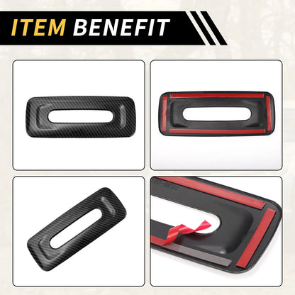 Carbon Fiber Rear Roof Reading Light Cover for Toyota Tundra (2022-2024)