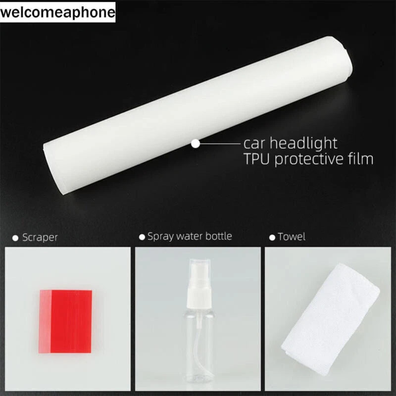 Headlights Smoke Paint Vinyl Tint Wrap Film for Tesla Model 3 (2023–2024)