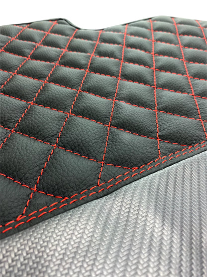 Floor Mats for Lamborghini Huracan Coupe Real Leather with Emblem (2014-2023)