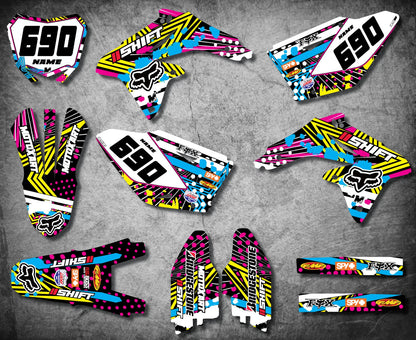 Custom Graphic Kit for Suzuki RMZ 250 Decals (2010-2018)