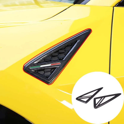 Real Carbon Fiber Side Fender Air Vent Cover Trim For Lamborghini URUS 2018-2022