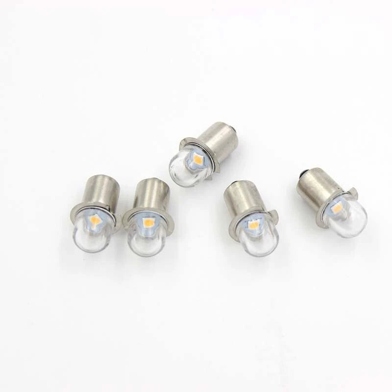 50pcs LED Flashlight Bulb P13.5S Base Torch 1SMD LED Conversion Kit White