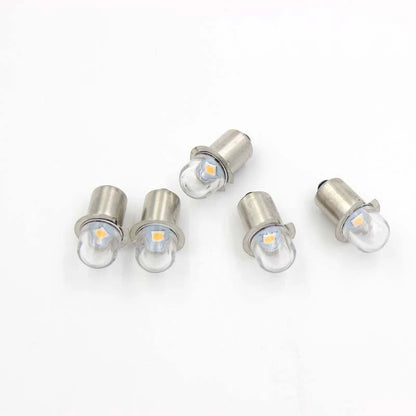 50pcs LED Flashlight Bulb P13.5S Base Torch 1SMD LED Conversion Kit White
